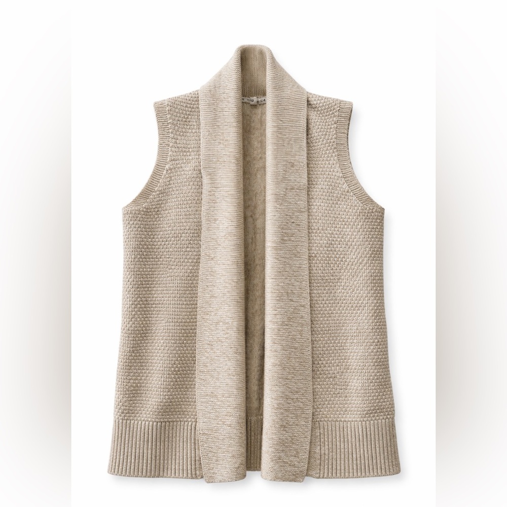 Gap Beige Knit Open Sweater vest size medium